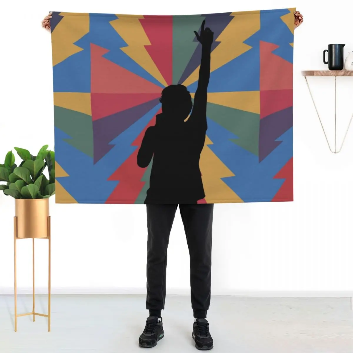 just hold on Throw Blanket Ultra Plush Cozy Blanket for Napping Sleeping
