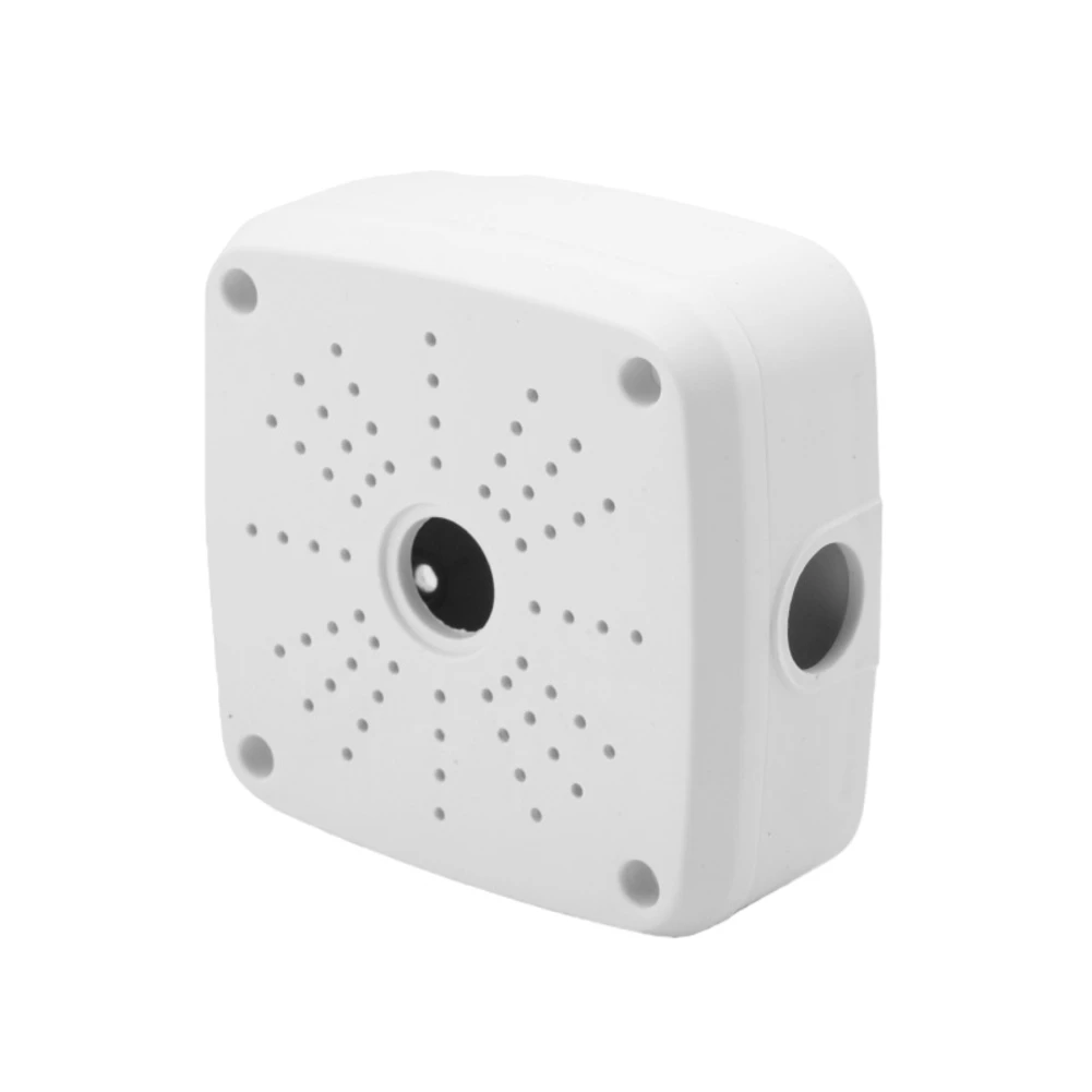 ABS Camera Box White Dome Camera Mount Engineered Plastic Material Cable Management Ports Rear And Lower Access