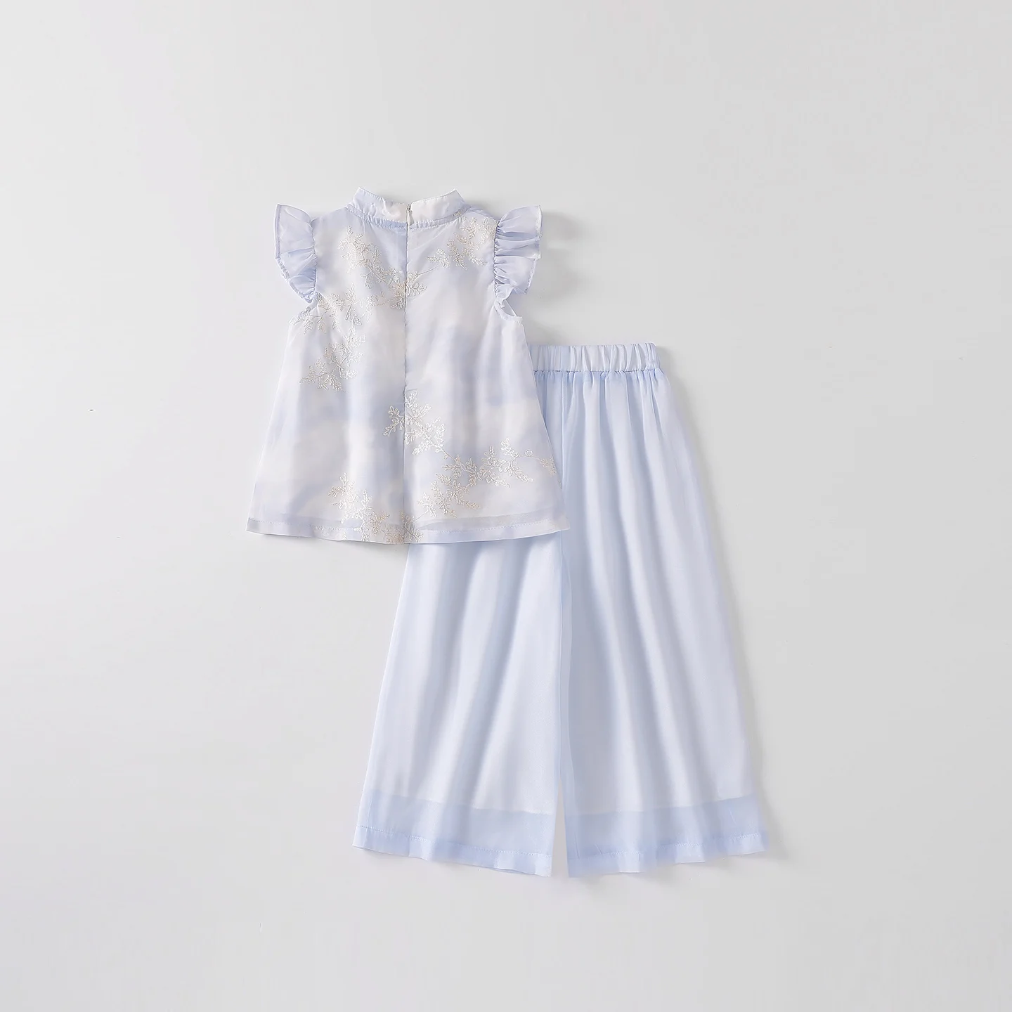 Girls' 3-13 Years Old Renovated Cheongsam Summer Two-Piece Set New Chinese Style Children's Clothing Traditional Korean Hanbok K