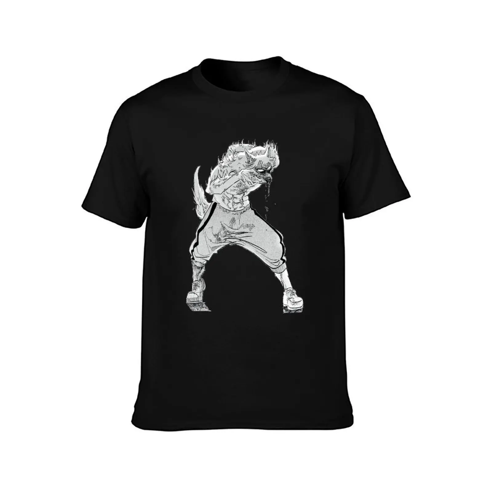 Legoshi Fighting Design T-Shirt Breathable Basic Cotton T-Shirt