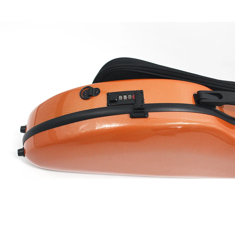 High-grade composite carbon fiber lightweight violin case PC 4/4 orange violin case