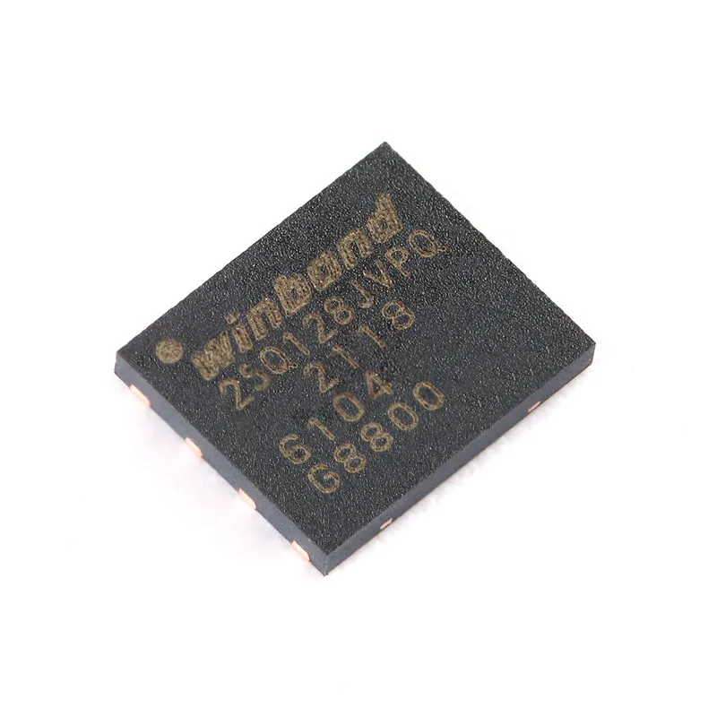2pcs W25Q128JVPIQ Serial Flash Memory Chip 128Mbit SPI Interface WSON-8 3V IC For Embedded Industrial Brand New and Original