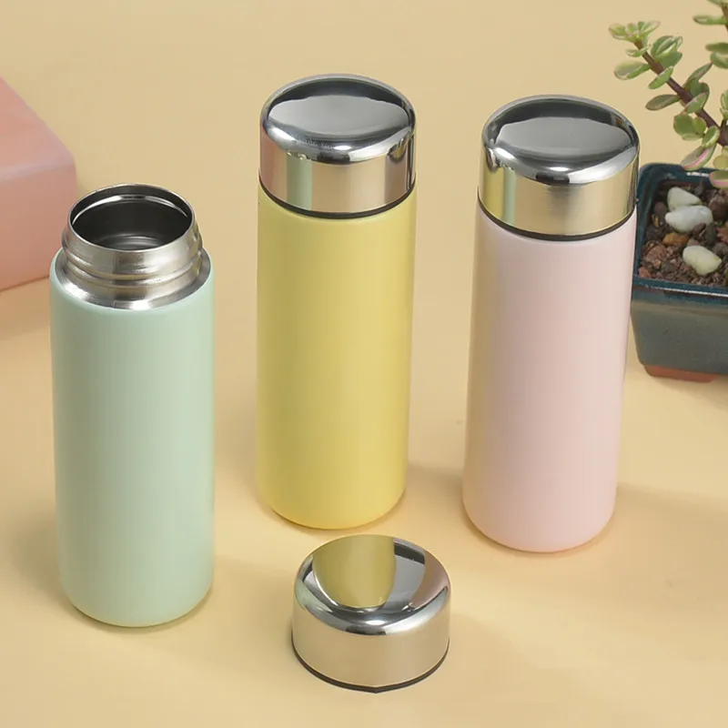 200ML Small Portable 304Stainless Steel Travel Drink Water Bottle Mini Thermos Bottle  Thermoses Coffee Vacuum Flasks Cup