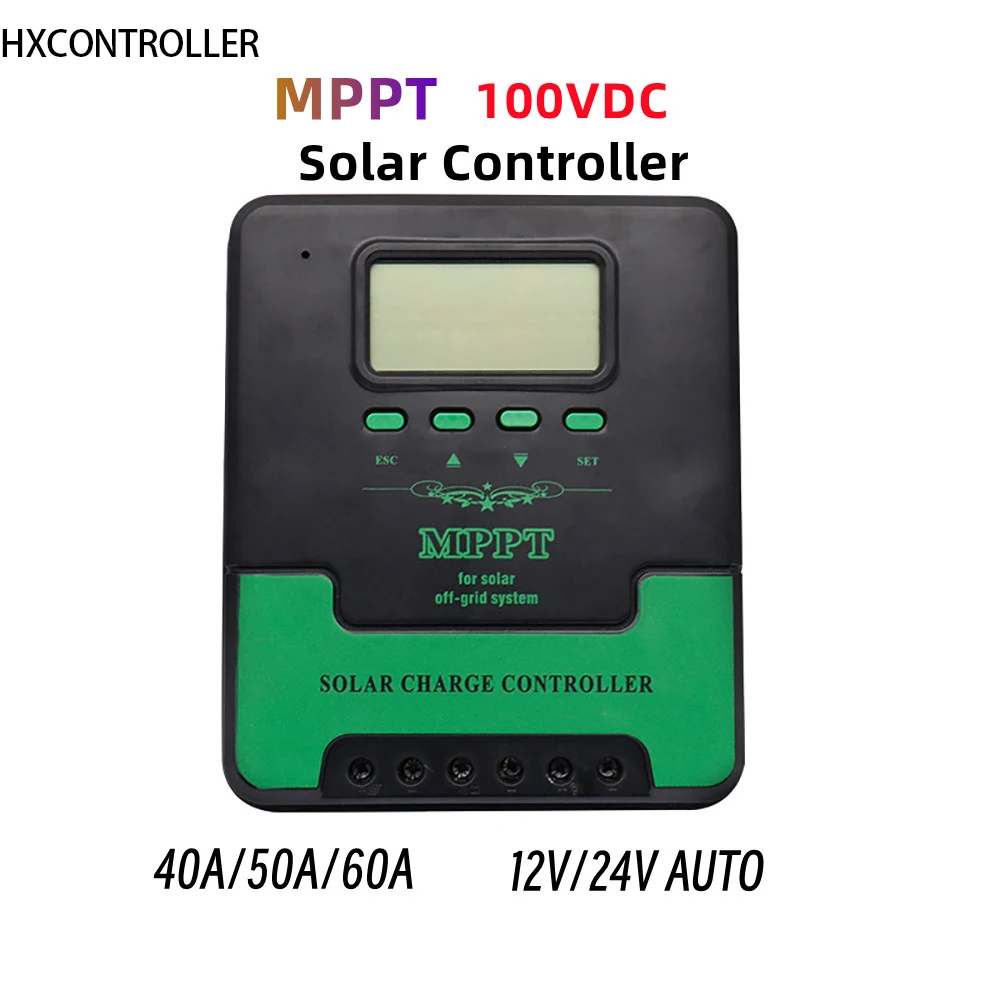 

1440W 1200W MPPT Solar Charge Controller 30A 40A 50A 60A 100VDC 12V 24V Solar Panel PV Photovoltaic Regulator For Solar System