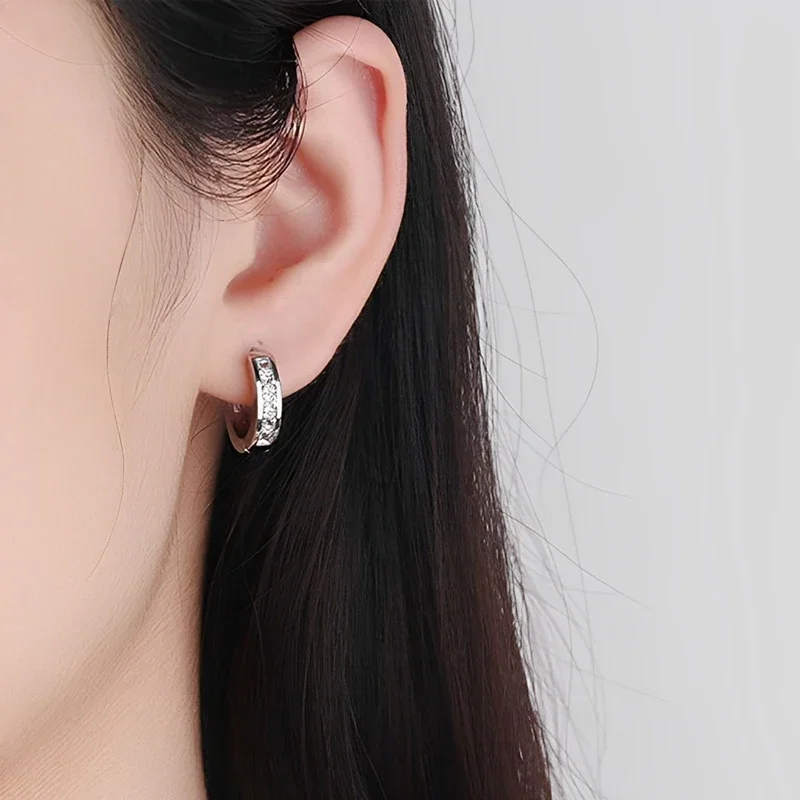 

Женские серьги из серебра 925 пробы, с квадратным цирконием