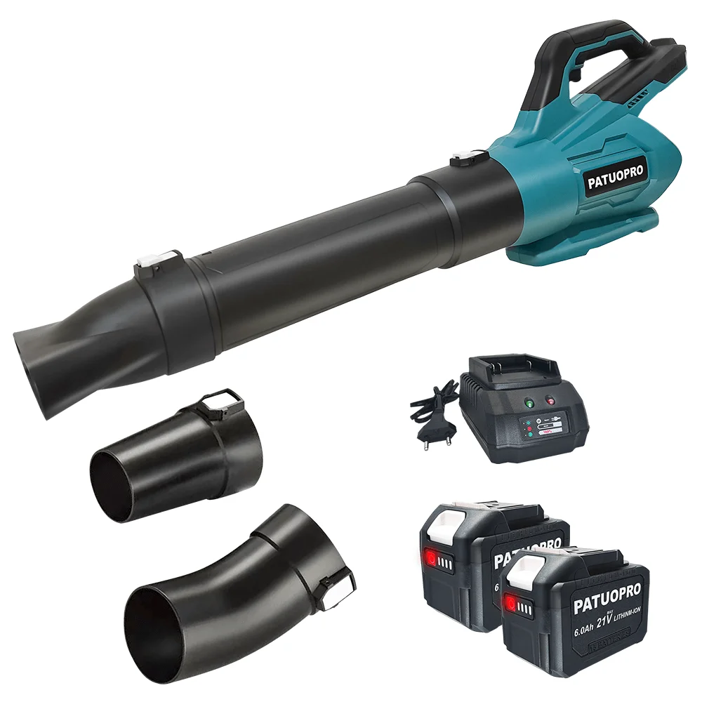 21V Brushless Electric Air Blower Cordless Powerful Leaf Snow Collector Cleaner Portable Power Tools For Makita 18V Battery