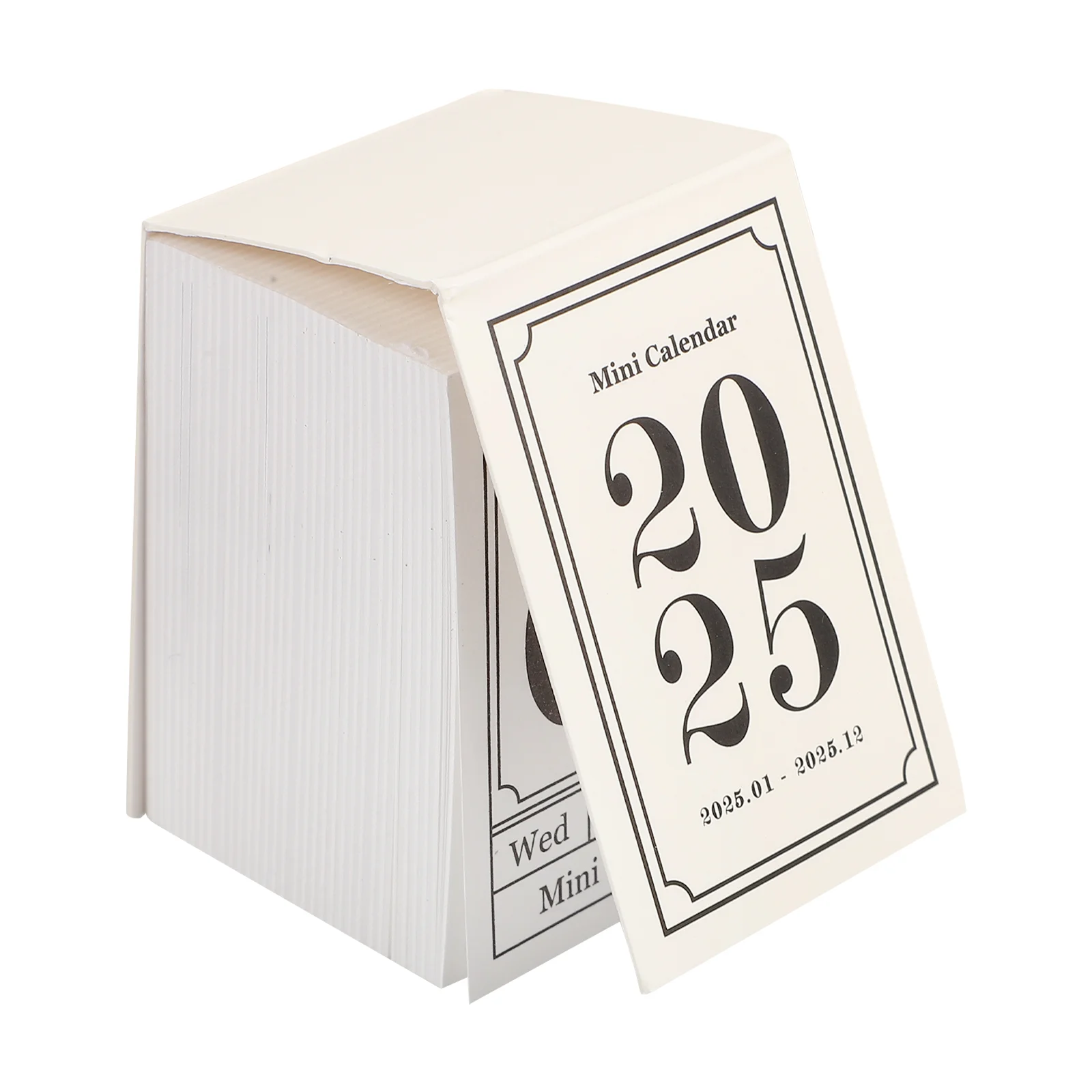 Retro Mini Calendar Desk 2025 Small Home Decoration DIY Planning Paper Office Student Desktop