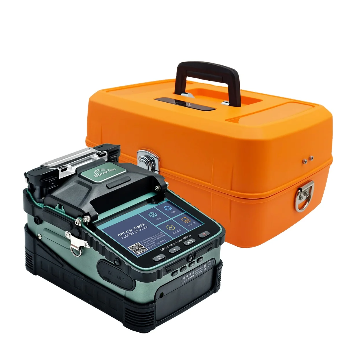 Fiber Splicer Signal Fire AI-6A+ New Model Optical Fiber Fusion Splicer with 6 Motors Core Alignment and VFL OPM for FTTA
