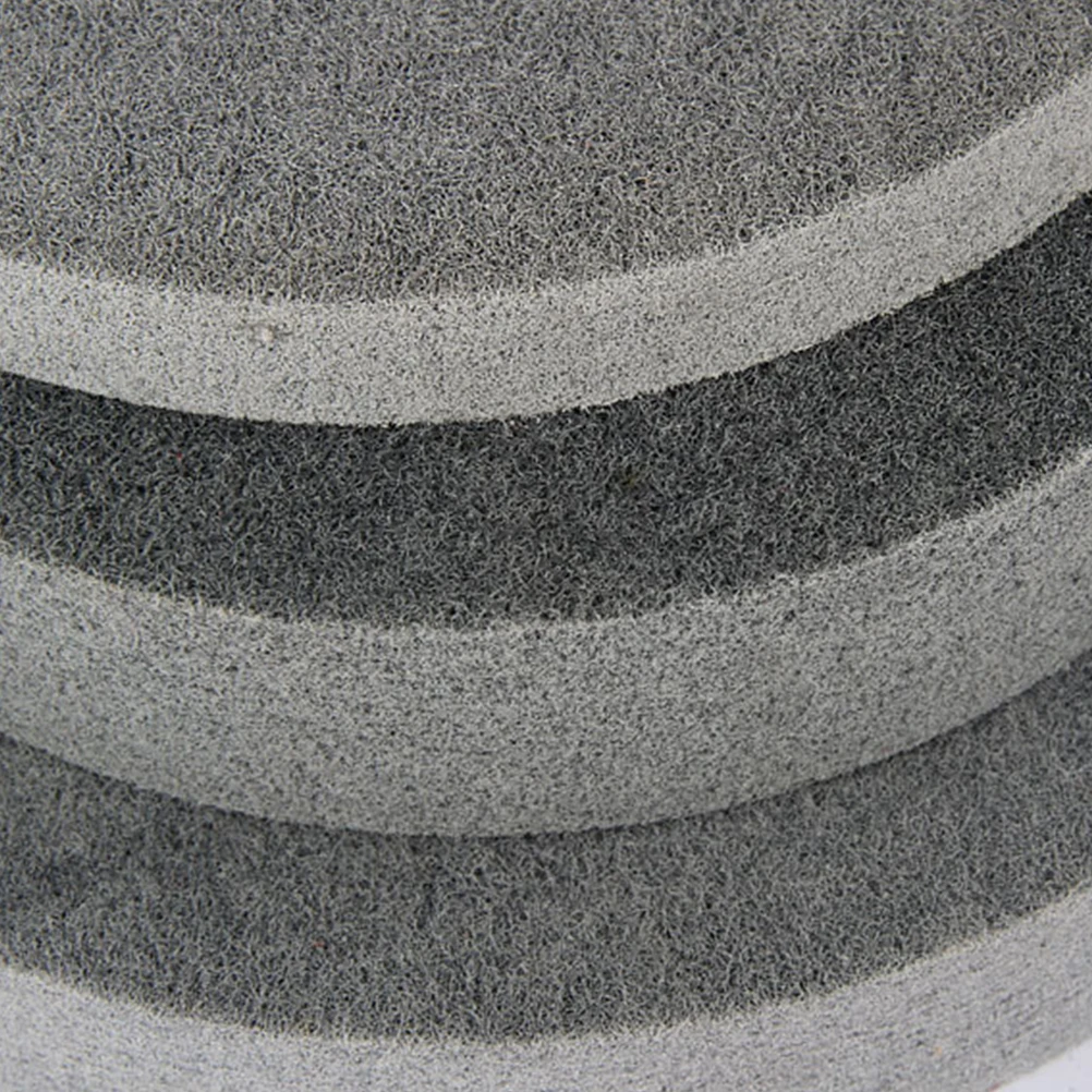 عجلة تلميع من ألياف النايلون، قرص طحن، رمادي 150 × 25، تلميع ناعم من الفولاذ المقاوم للصدأ والنحاس والألومنيوم #1