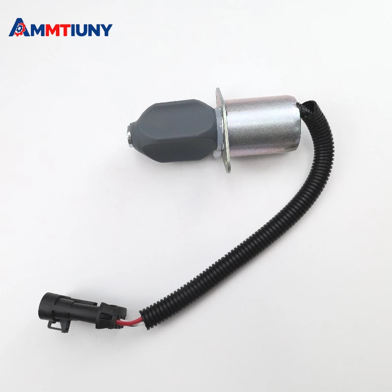 1PCS Fuel Shutoff Stop Solenoid 12V 6681513 6681512 6667993 for Bobcat Skid Steer 751 753 763 773 7753 853 853 863 873 883 953