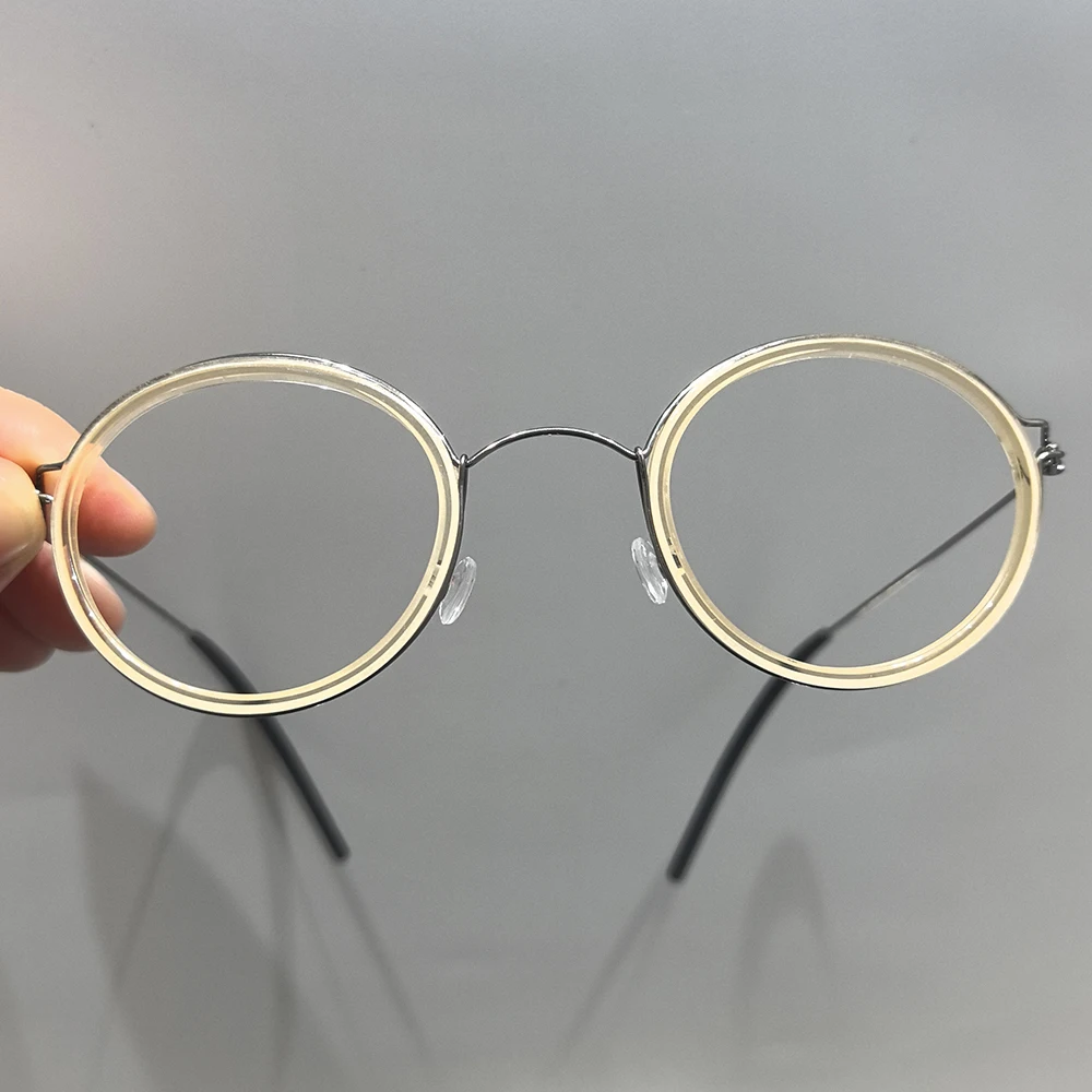 SO SMOOTH WIND Dänemark Marke Titan Brille Rahmen Männer Frauen Gummi Runde Schraubenlose Brillen Ultraleicht Brillen Handgemachte Designer Rahmen 6