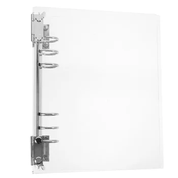 Couverture transparente réutilisable pour cahier d'étudiant, manuel A5, coque de classeur, vue en acrylique