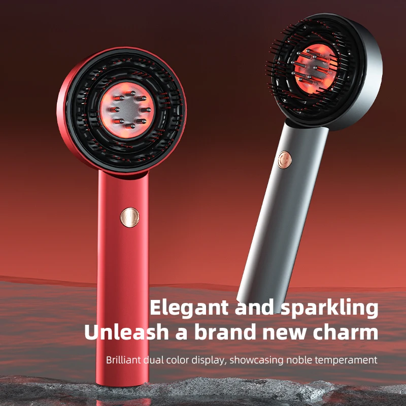 

Electric Scalp Massagers Acupoint Red light Hair Massager Scalp Follicle Hair Growth Massage Comb Essence Oil Applicator