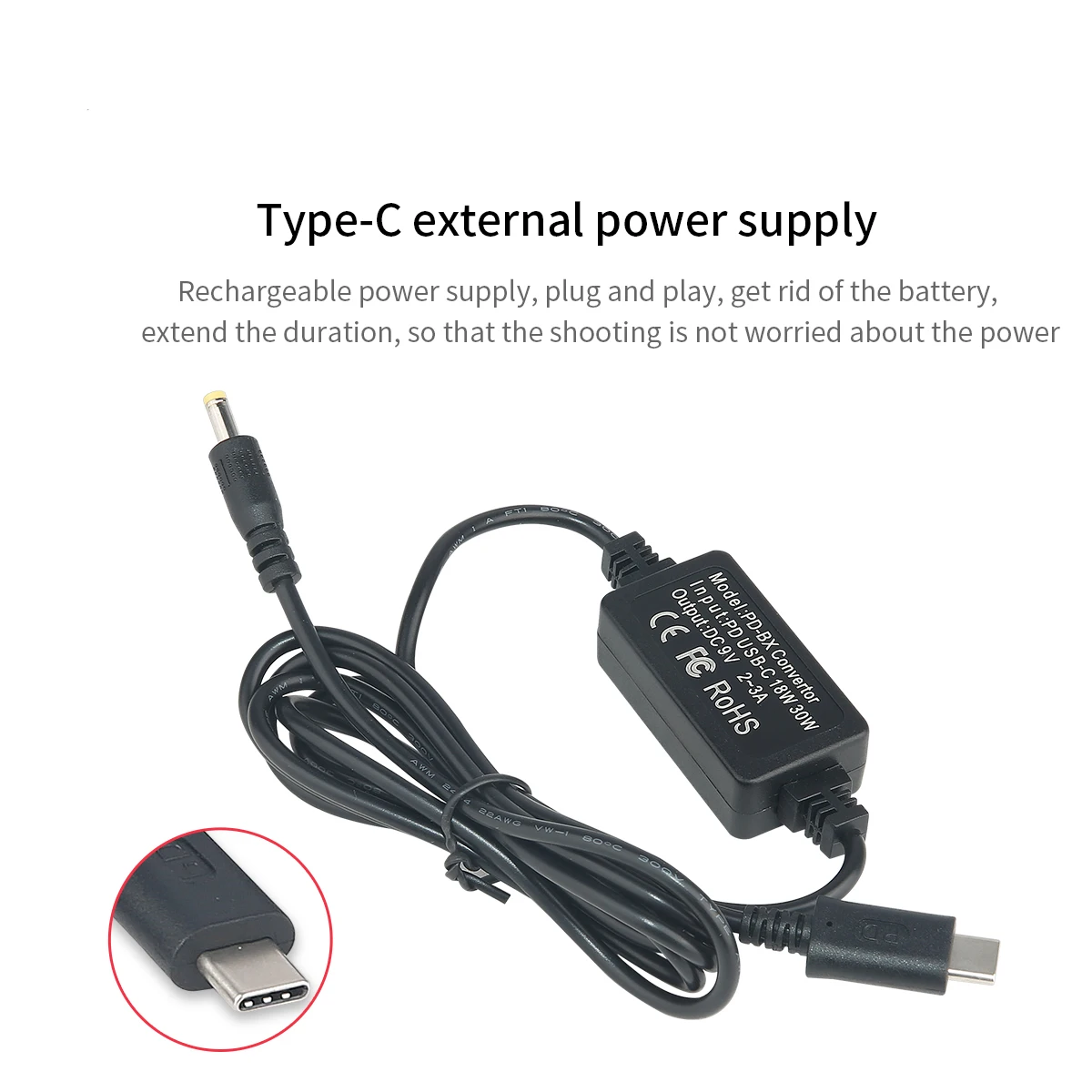 DMW-DCC11 Łącznik DC DMW-BLG10 Akumulator atrapa z kablem adaptera PD do Panasonic DMC-GF6 GF5 GF3 GX7 GX9 ZS100 LX100 GX80 GX85