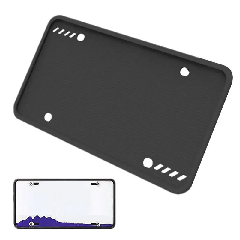 31x16cm silicone License Plate Frames Soft Automotive License Plate Holder Weather-Proof US Car License Plate Protective Cover