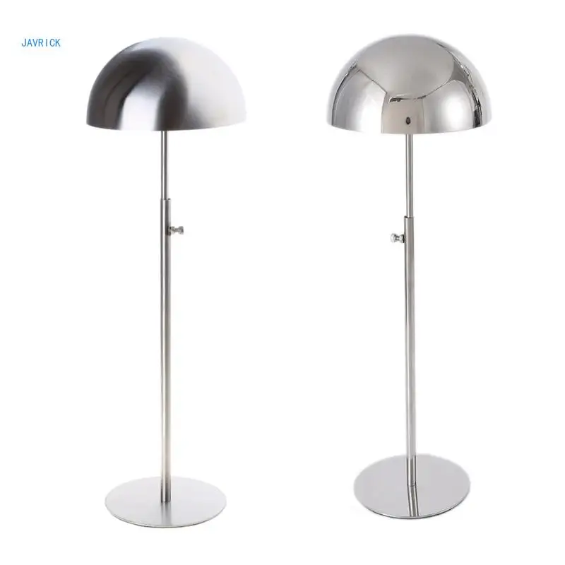 

Metal Dome Design Tabletop Display Helmet Rack Stainless Steel Shelf