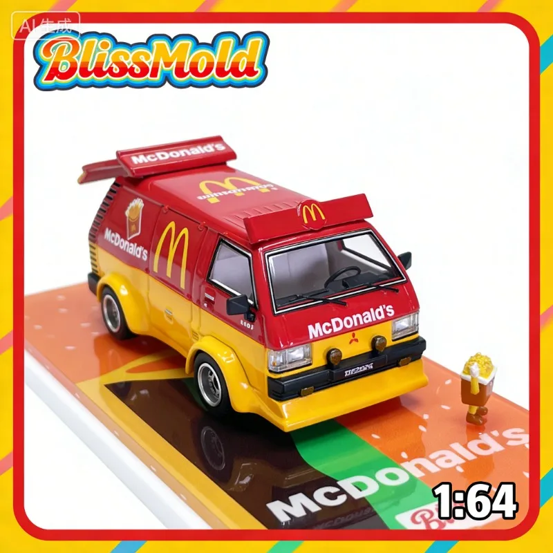 

BlissMold 1:64, лимитированная серия для выставки в Шэньчжэне, Mitsubishi L300, литая модель из сплава, идеальный подарок.