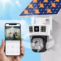 360 ° Slimme zonne-bewaksoccamera met bewake op драйвер schermen Solarbetriebene wasserdichdichdichwachungs-Безопасный инструмент