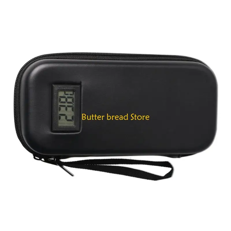 W89C حقيبة سفر الأنسولين المحمولة مع عرض درجة الحرارة لمستلزمات السكري يضمن سلامة الدواء أثناء الرحلة