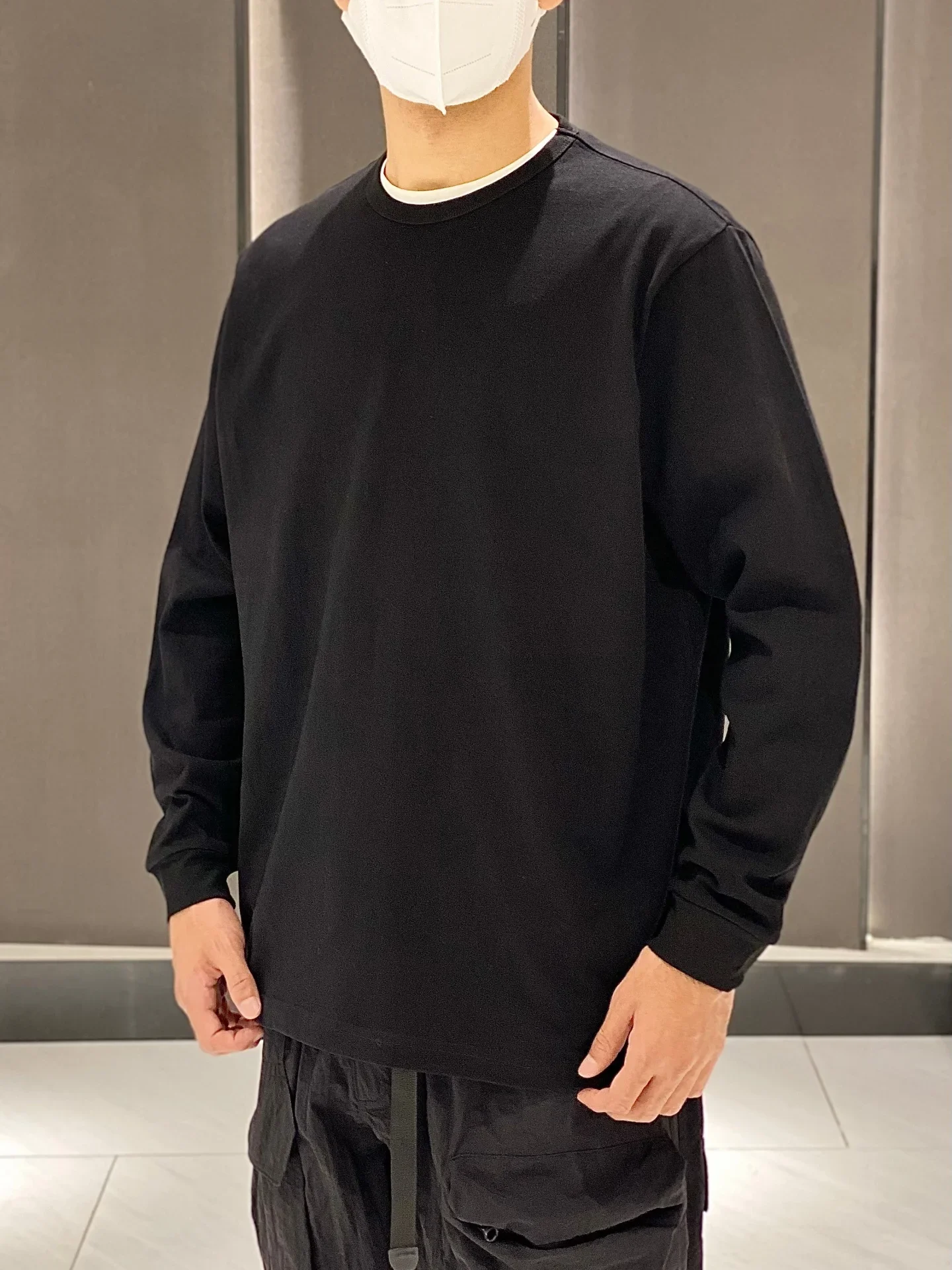 

BEAMS JAPAN red rope pure cotton long-sleeved T-shirt