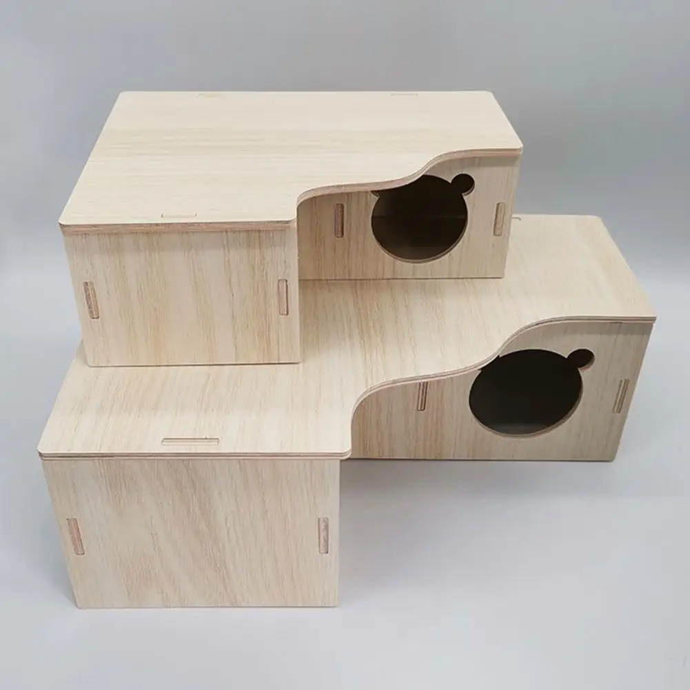 Eco-friendly Rat Hideout House Entertainment Scratch-resistant Hamster Toy Guinea-pig Nest Emotional Comfort