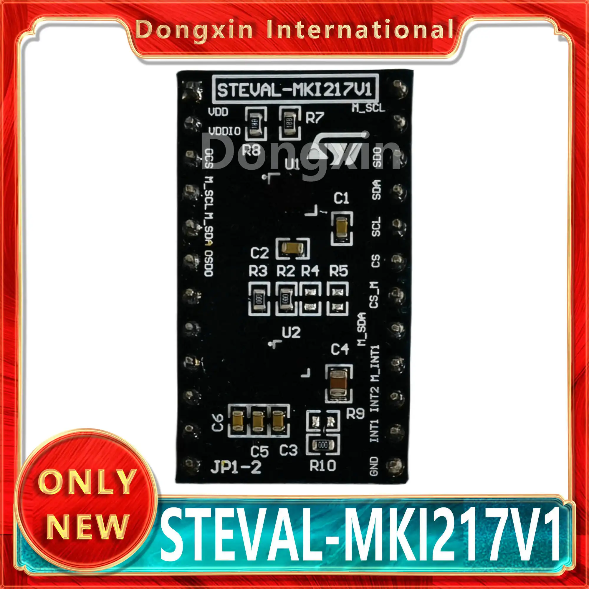 Original Stock STEVAL-MKI217V1 is based on the LSM6DSOX LIS2MDL standard Dil24 Adapter Board