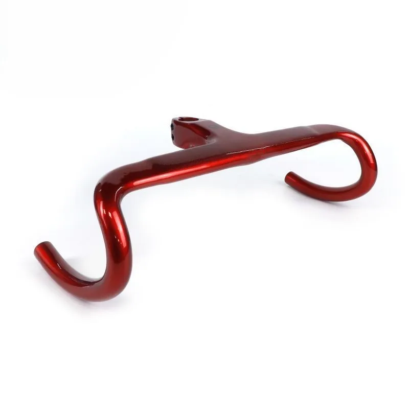 

High-Quality Full Carbon Fiber 28.6mm Integrated Handlebar Road Bicycle Color Ultralight Handlebar