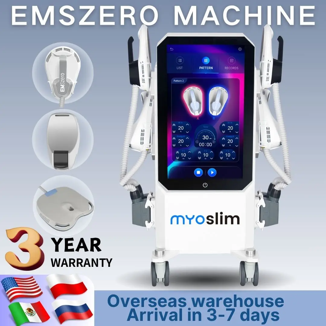 EMS Body Sculpt Machine RF Sculpting Weight Loss Burning Fat Slimming Muscle Stimulation Equipment 6500W HI-EMT EMSzero