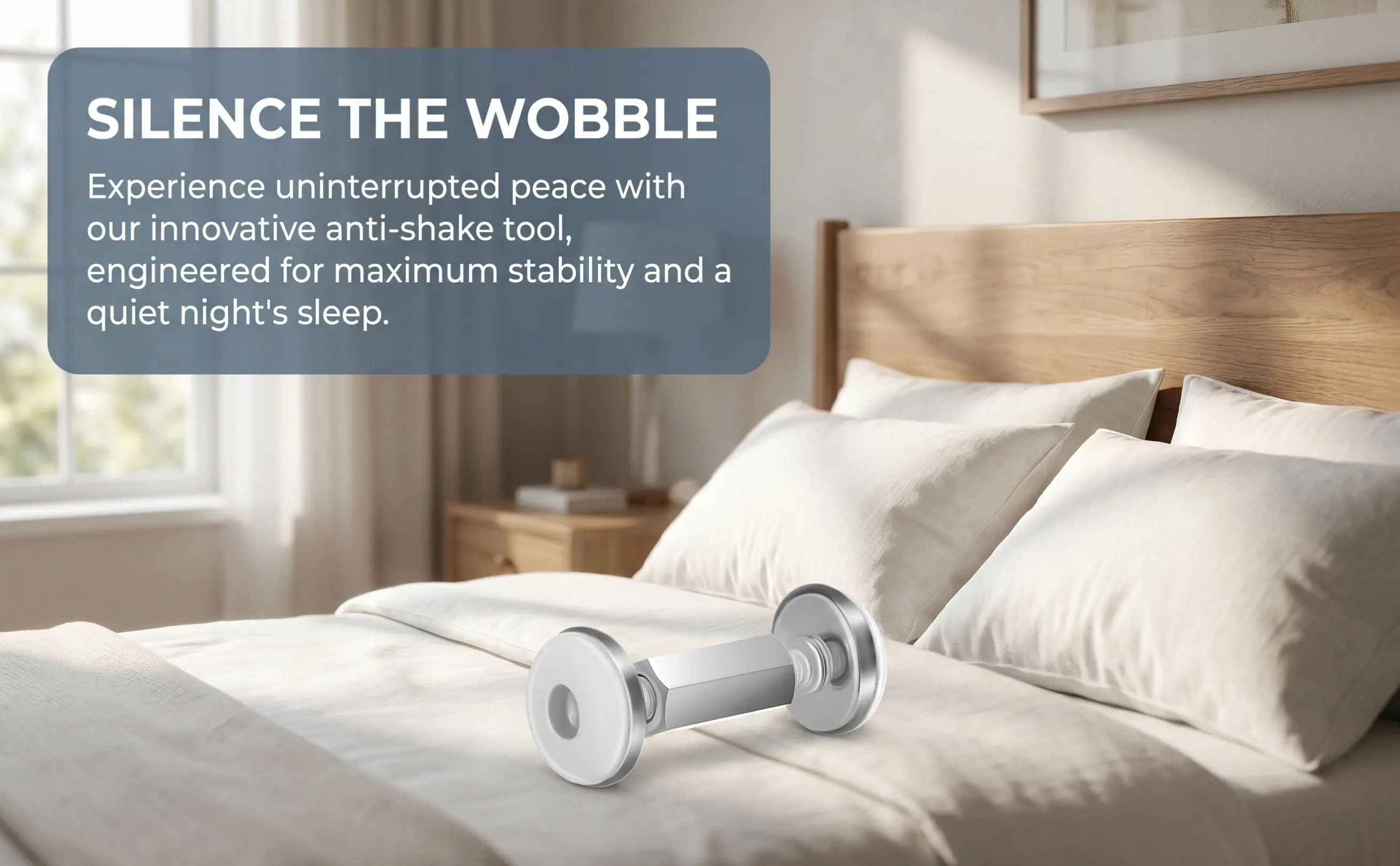 4Pcs Bed Stabilizer for Headboard Anti-Shake Fixer Wall Mount Furniture Stabilizer Noise Reduction Filler 56-76Mm