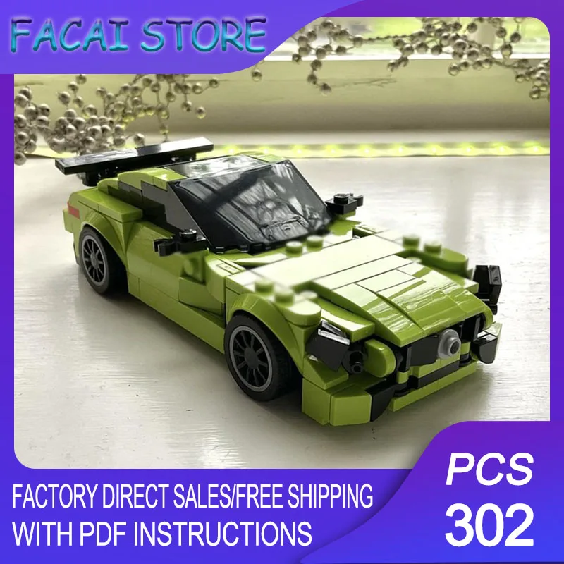 

Champion Speed Cars Moc Building Bricks Modular AMG Champion Racing Model Technology Blocks Christmas DIY Toy Construction Gifts