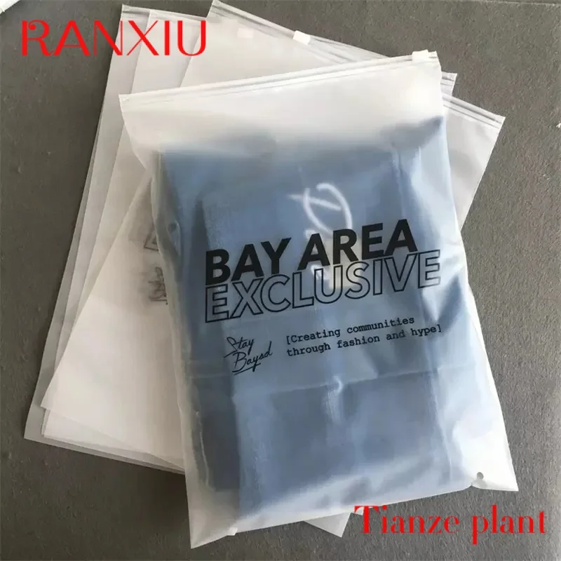 

Custom High quality customised printing resealable clean zip lock plastic bag for packaging clothing