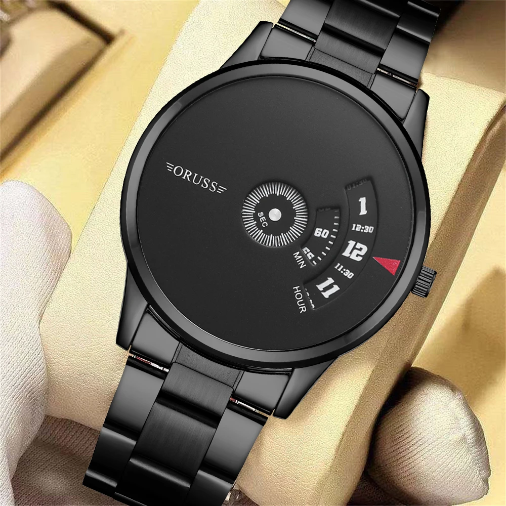 Schwarze Herrenuhr für Jugendliche und Studenten, coole Persönlichkeit, modische, hochwertige Herrenuhren