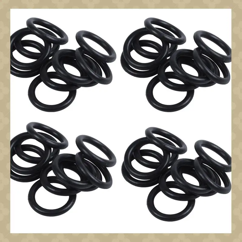 AB45 40 Pcs Black Rubber Oil Seal O-Rings Seals Washers 16 X 11 X 2.5Mm