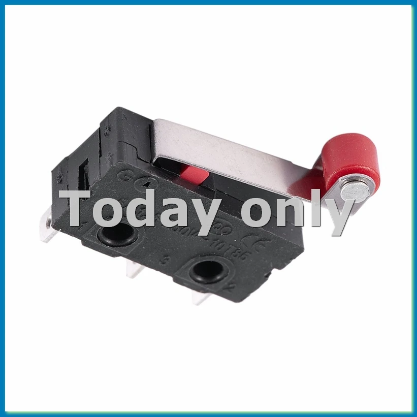 10 Uds. Interruptor de límite de apertura y cierre de brazo de palanca de microrollo Kw12-3 Pcb Microswitch-A09I