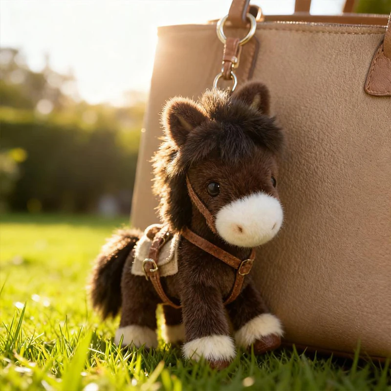 NEW Trendy Zodiac Accessory - 2026 Year of the Horse Plush Charm, A Playful Bag Pendant to Celebrate the Lunar New Year in Style - view 3