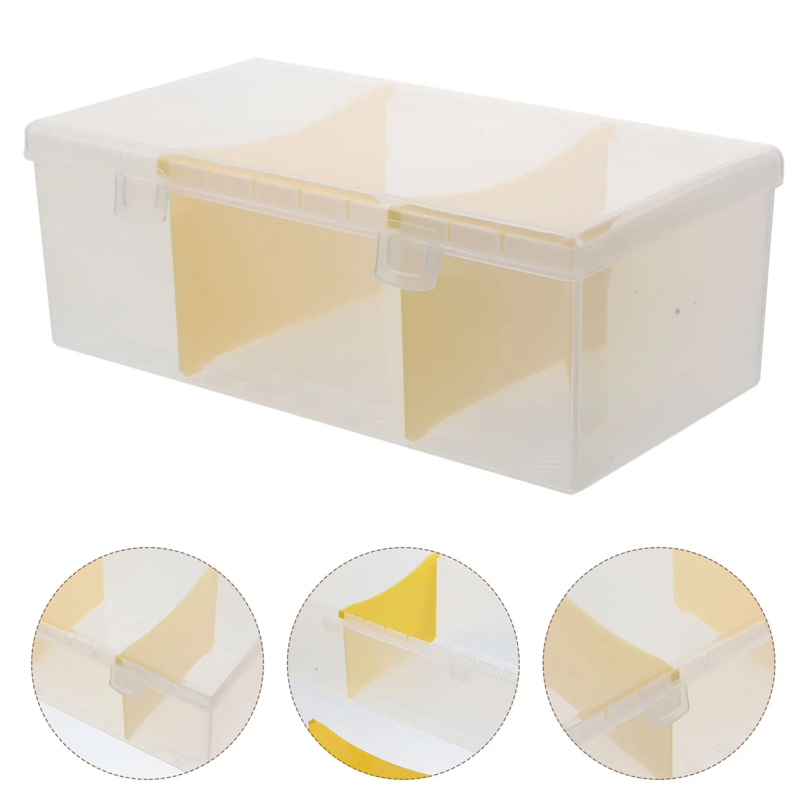 

Card Storage Box for Business Cards Organizer Compact Desktop Container Index Card Holder Office Accessory Convenient Case
