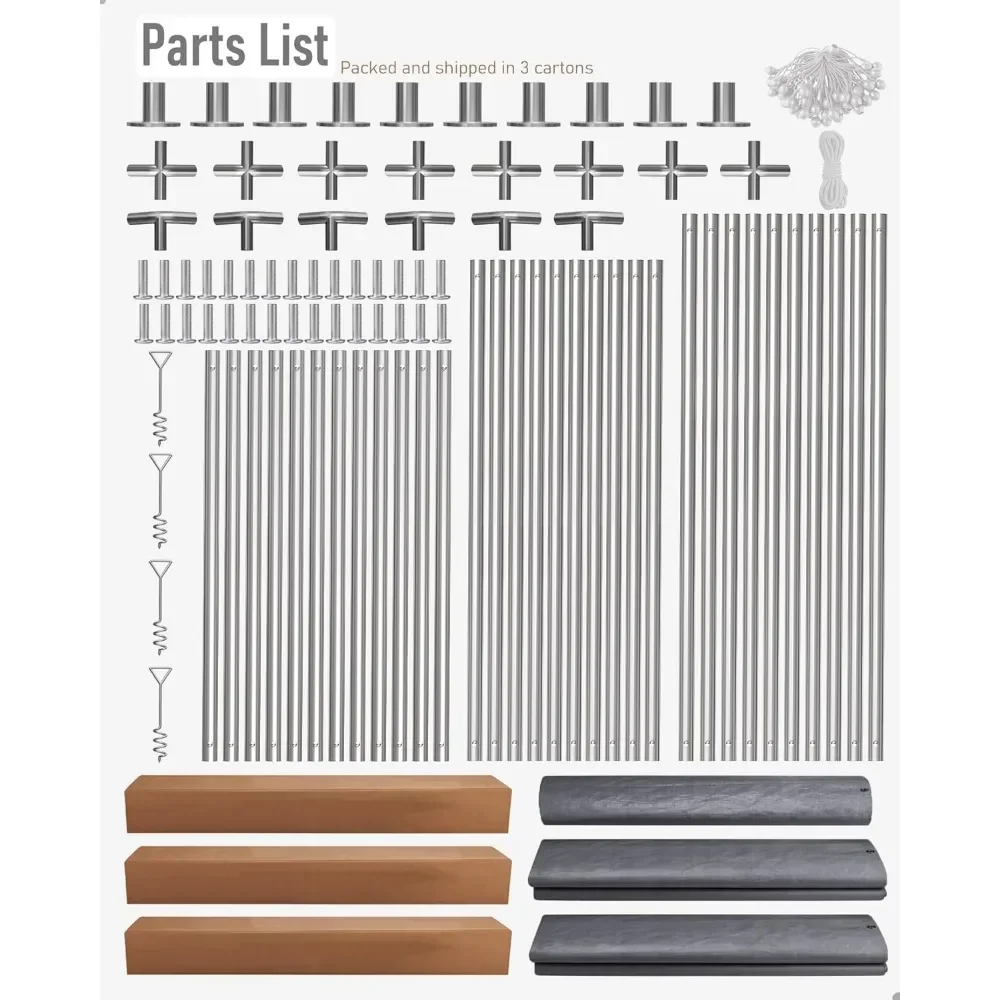 

Негабаритный карспорт размером 13 x 25 футов, сверхмощный портативный гараж для полноразмерного пикапа, внедорожника, компактного дорожного прицепа, 10 х 1,0 мм.