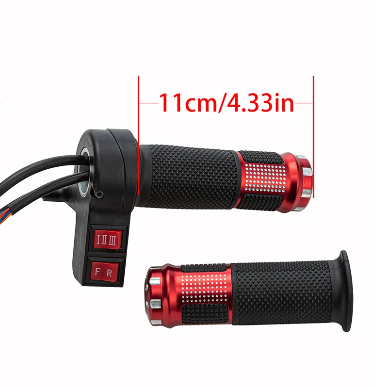 1 Pair 24V/36V/48V/64V/72V/96V electric bicycle throttle with 3 speed controller and forward reverse for ebike/scooter/tricycle