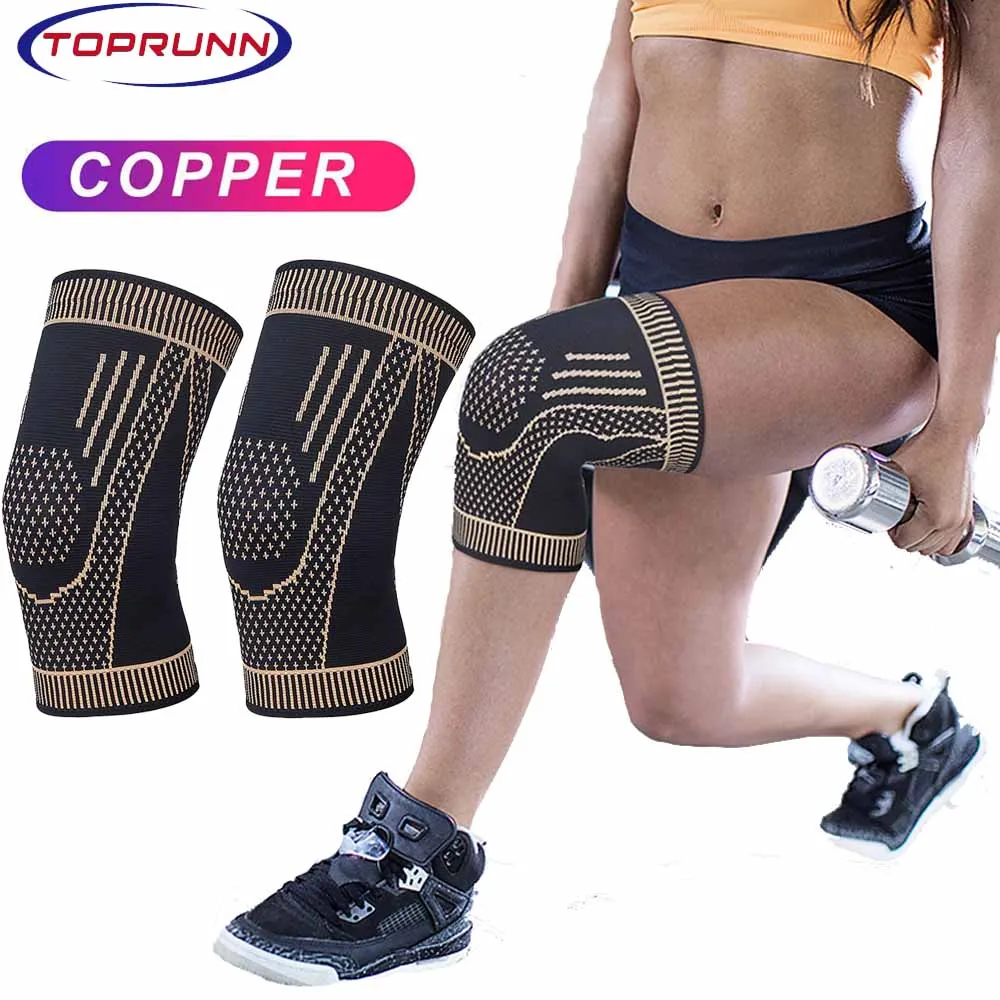 

Copper Knee Brace for Women&Men-Copper Knee Compression Sleeve Copper Knee Sleeves for Knee Arthritis,Sports&Recovery Support