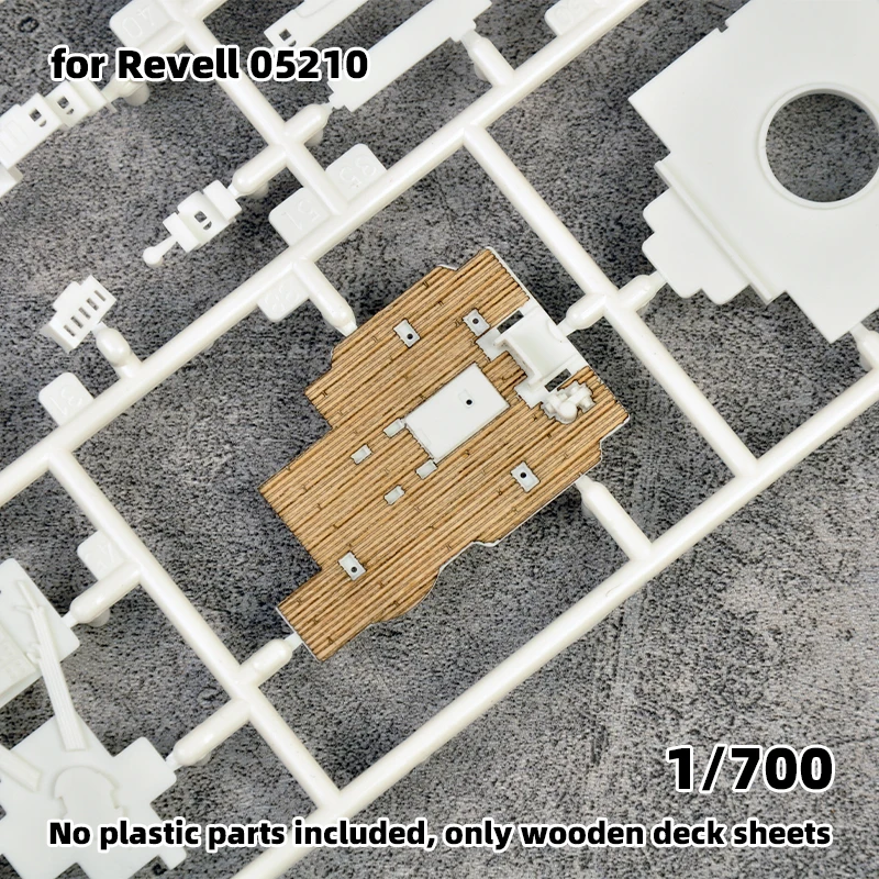 Modell-Upgrade-Teile: Lasergeschnittene Holzdeckplatte mit selbstklebender Ankerkette für 05210 Revell R.M.S. Titanic 1/700 – Detail 5