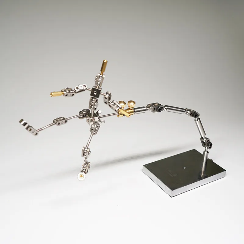 

Square seat bracket flexible universal adjustable stainless steel doll holder model props