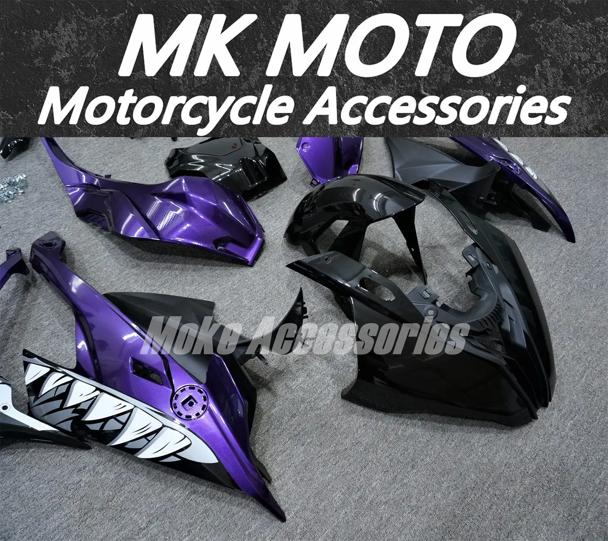 Fairings Kit Fit For M1000RR S1000rr 2019 2020 2021 2022 Bodywork Set New Purple Black Shark