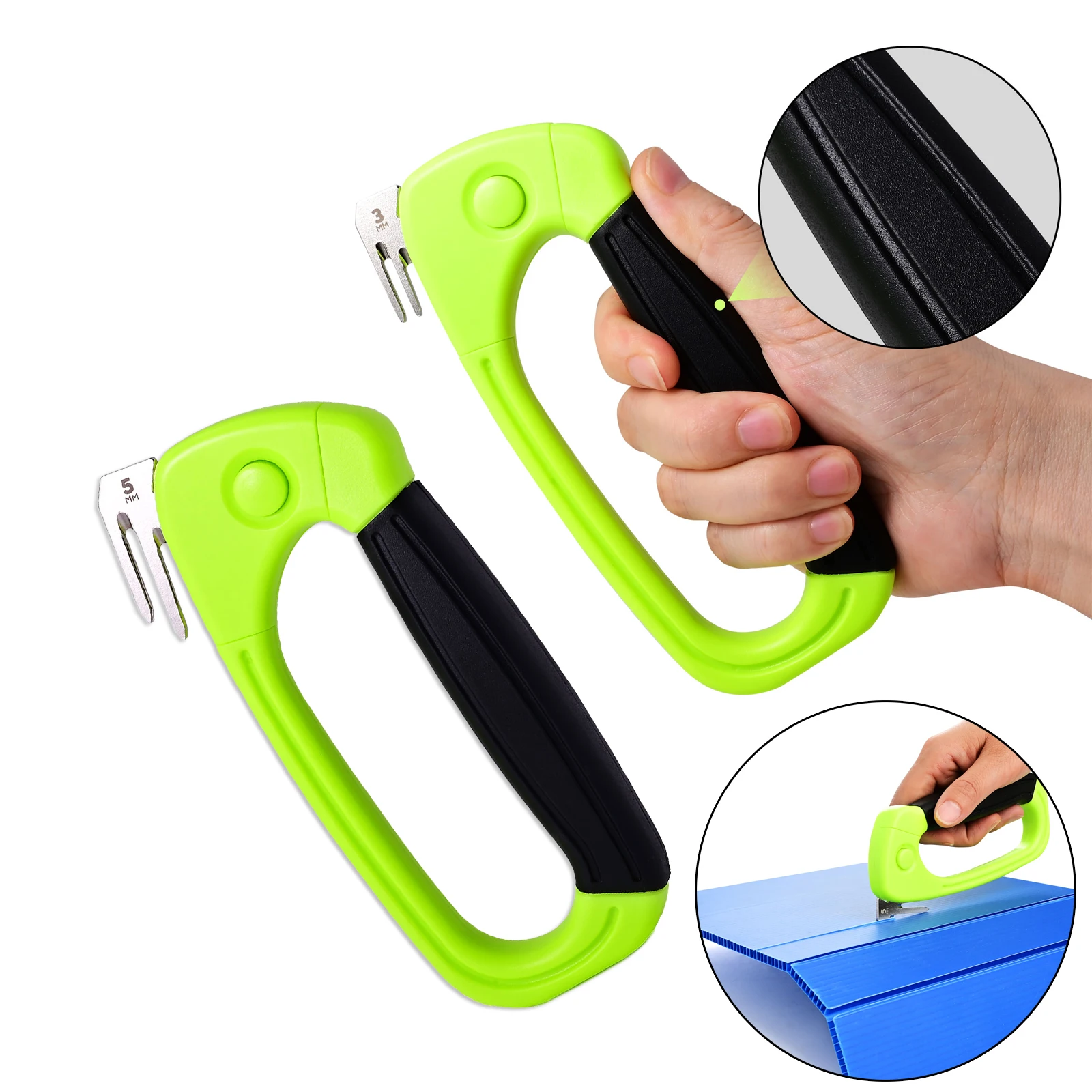 

FOSHIO пластиковый нож для резки толщиной 3 мм/5 мм, полая доска, ПП, гофрированный лист, режущая модель, пластина, режущий инструмент ручной работы «сделай сам»