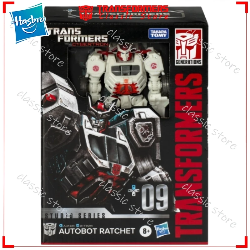W magazynie Klasyczne transformatory Studio Series Gamer Edition Voyage Class WFC SS-GE-09 Ratchet Cybertron Autoboty Figurki