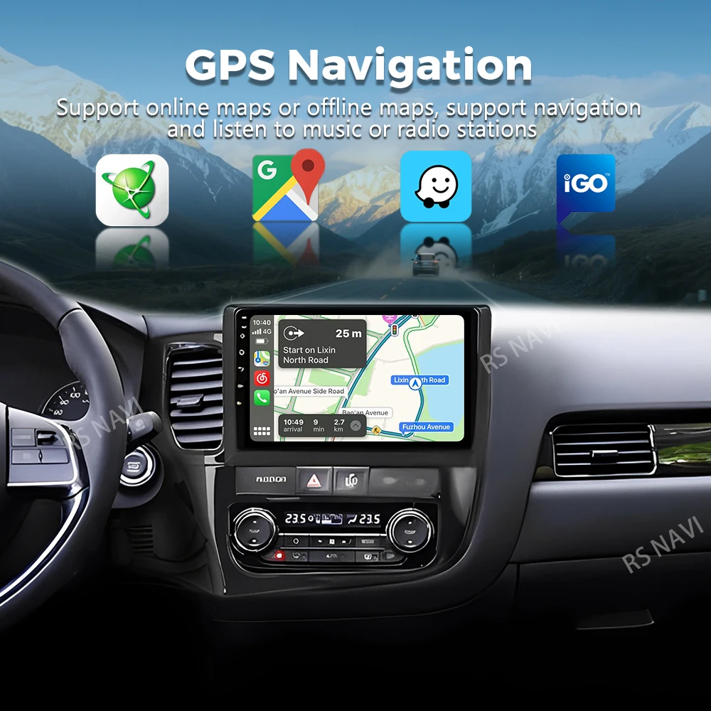 Android 16 For Mitsubishi Outlander 3 GF0W GG0W 2012-2018 Stereo Car Radio Multimedia Video Player GPS AI Voice CarPlay