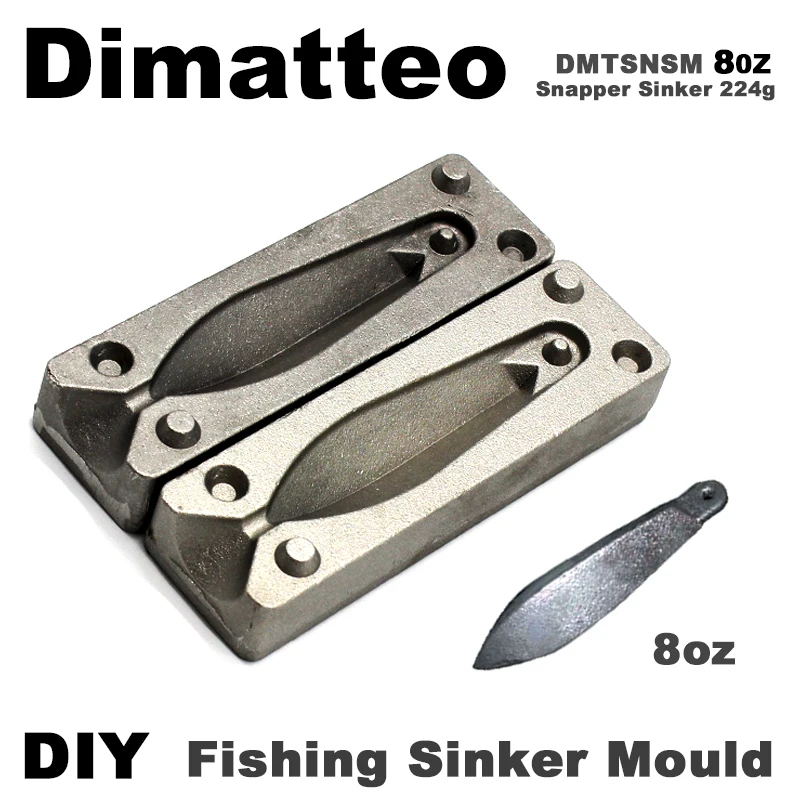 Molde de plomo artesanal Dimatteo – Pargo de pesca deportiva - imagen 3