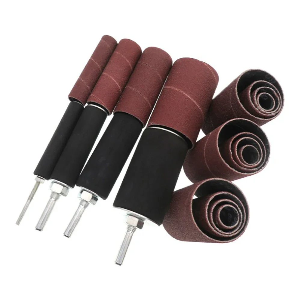 Rotary Tool Accessory 20Pcs Sanding Drum Set with Case Perfect for Buffing Irregular Shapes in Various Soft and Hard Materials