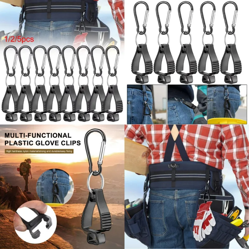 

Glove Clip Antilost Working Glove Clip Holder Safety Work Gloves Guard Clamp Helmet Hanger Outdoor Camping Supplies
