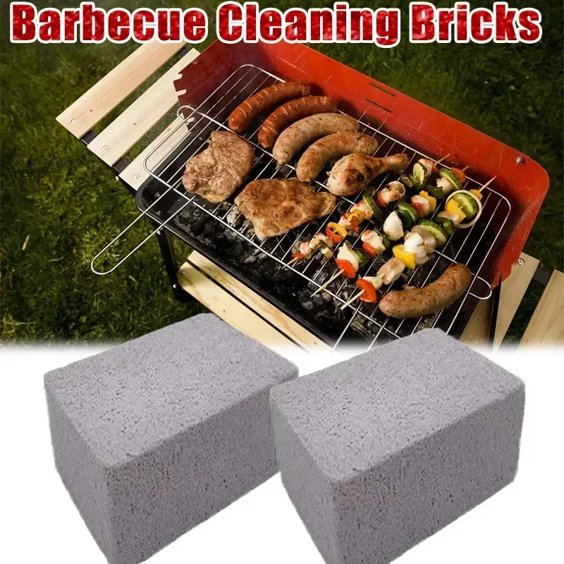 10PCS Barbecue Grill Cleaning Brick Grill Foam Glass Cleaning Stone Pumice Stone Brick Grill Outdoor Kitchen Grill Tools