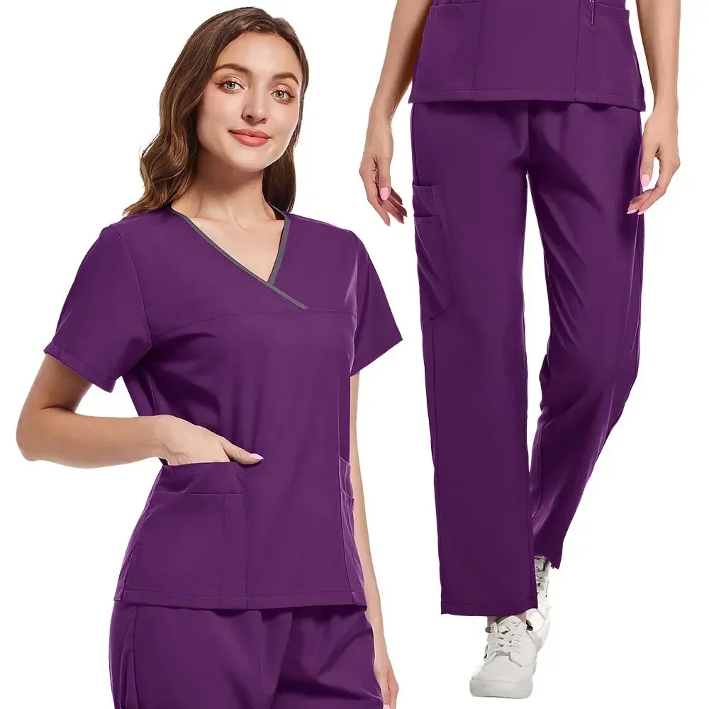 Uniformes quirúrgicos clínicos de moda, conjuntos de uniformes médicos, ropa de trabajo de Hospital para mujeres, accesorios para enfermeras, ropa de trabajo Dental